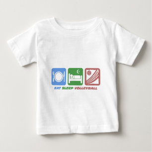 Camiseta Para Bebê voleibol engraçado