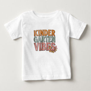Camiseta Para Bebê Voltar às Escolas de Maternal Pré K Primeira Série