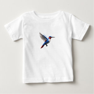 Camiseta Para Bebê Voo Alto Hummingbird-
