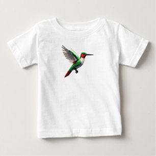 Camiseta Para Bebê Voo Alto Hummingbird