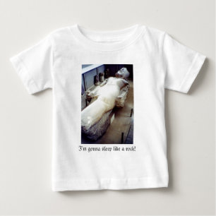 Camiseta Para Bebê Vou dormir como uma pedra!