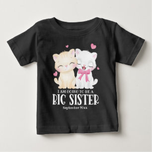 Camiseta Para Bebê Vou Ser Um Anúncio De Bebê Irmã.