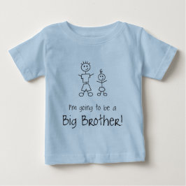 Camiseta Para Bebê Vou ser um Big Brother!