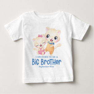 Camiseta Para Bebê Vou Ser Um Grande Anúncio De Bebê Irmão
