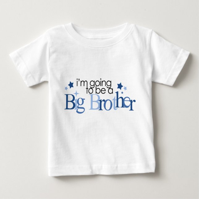 Camiseta Para Bebê "Vou ser um irmão mais velho" (Frente)