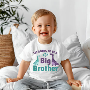 Camiseta Para Bebê Vou ser um irmão mais velho
