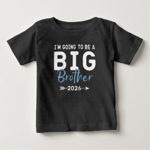 Camiseta Para Bebê Vou Ser um Irmão Mais Velho 2026 Big Brother 2026