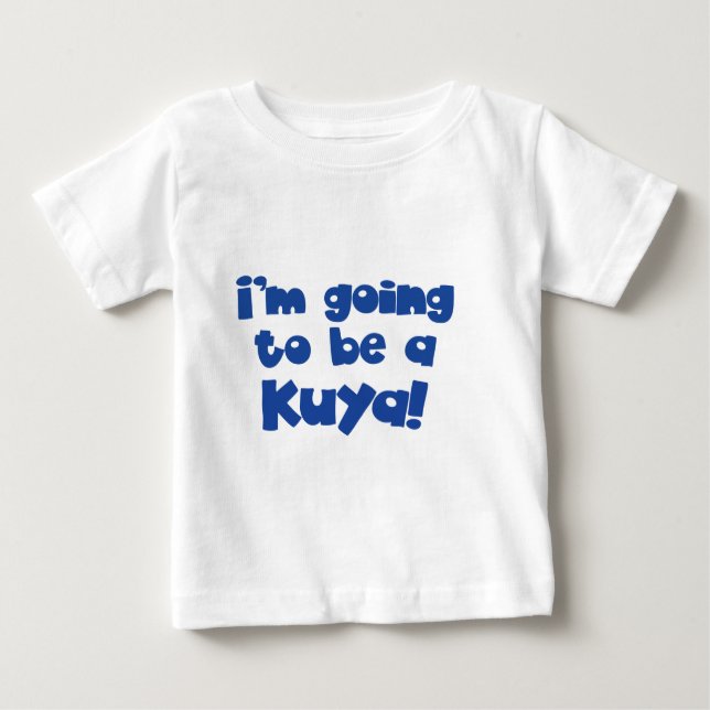 Camiseta Para Bebê Vou ser um Kuya! (Frente)