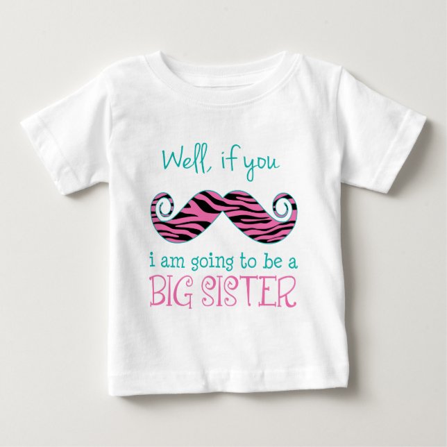 Camiseta Para Bebê Vou ser uma Irmã Grande (Frente)