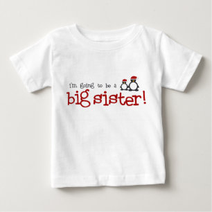 Camiseta Para Bebê Vou ser uma irmã mais velha