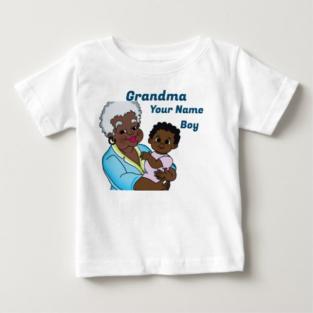 Camiseta Para Bebê Vovó 1 (Frente)