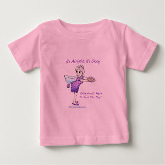 Camiseta Para Bebê Vovó Americana Super Vovó Bebê Tutu Bodô