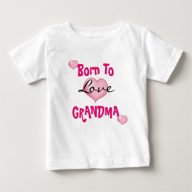 Camiseta Para Bebê Vovó Baby T-Shirt (Frente)
