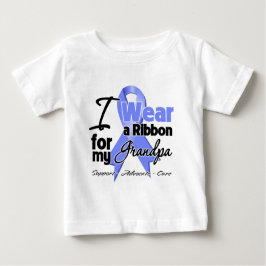 Camiseta Para Bebê Vovô - fita esofágica do cancer