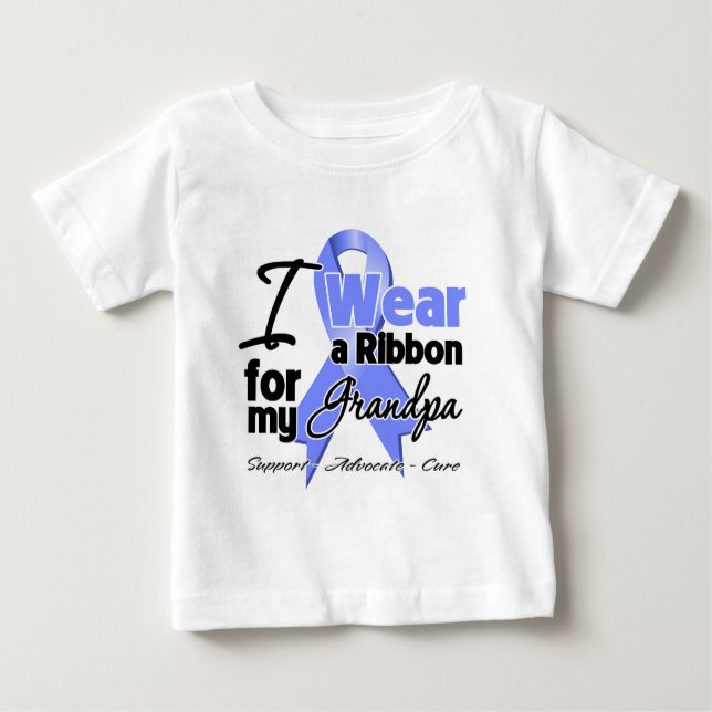 Camiseta Para Bebê Vovô - fita esofágica do cancer (Frente)