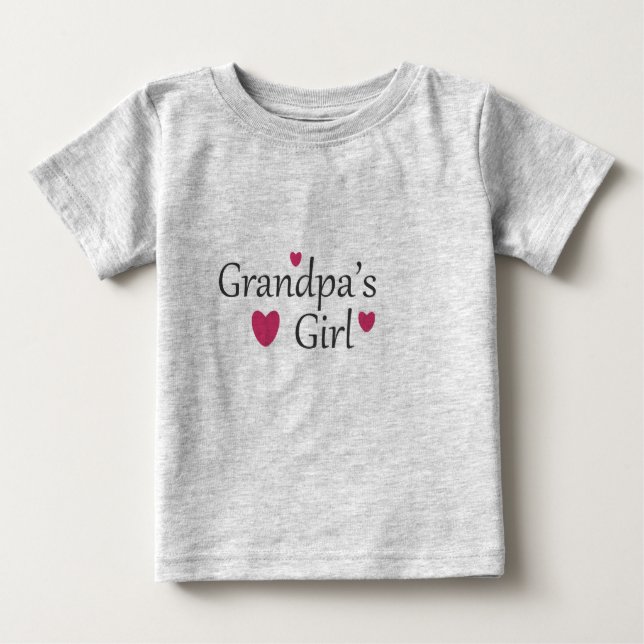 Camiseta Para Bebê Vovô Girl Baby T Shirt (Frente)