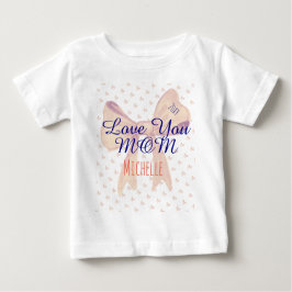 Camiseta Para Bebê Vovó Mamãe Te Amo Dia Das Mães Moderno Fofo Estilo