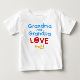 Camiseta Para Bebê Vovó me ama