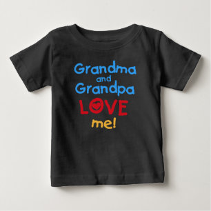 Camiseta Para Bebê Vovó me ama