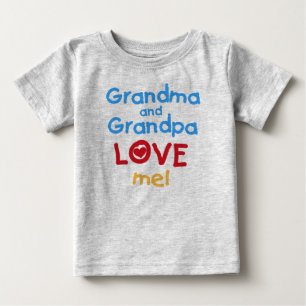 Camiseta Para Bebê Vovó me ama