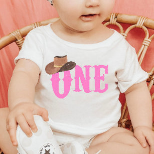 Camiseta Para Bebê Vovó Rosa Que Pensava Um primeiro aniversario