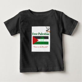 Camiseta Para Bebê Vozes para Gaza - Tee da Palestina Livre