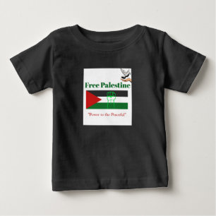 Camiseta Para Bebê Vozes para Gaza - Tee da Palestina Livre