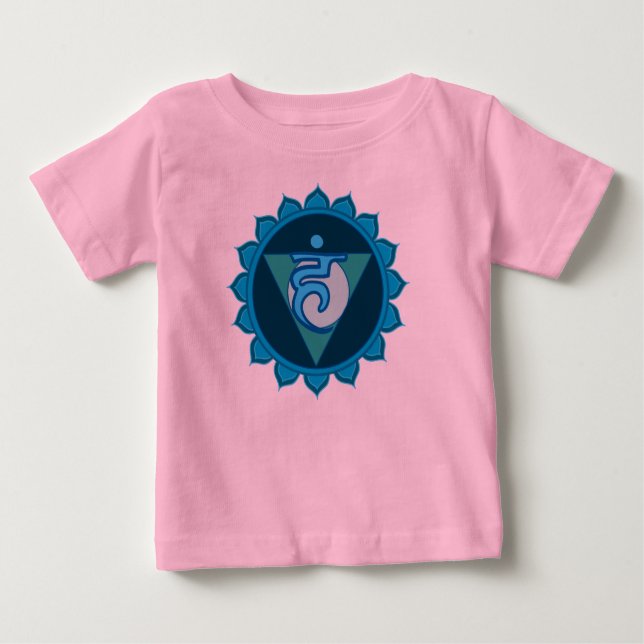 Camiseta Para Bebê Vushuddha Chakra Baby Bodydress (Frente)