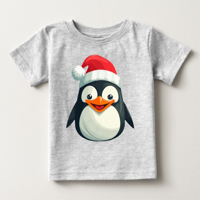 Camiseta Para Bebê Waddle Claus (Frente)