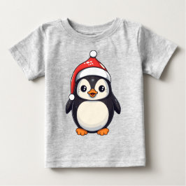 Camiseta Para Bebê Waddle Claus