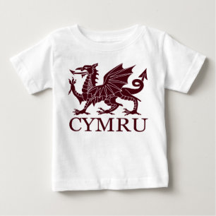 Camiseta Para Bebê Wales CYMRU