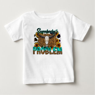 Camiseta Para Bebê Wallen do Problema de Alguém