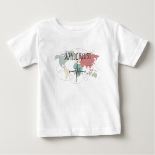 Camiseta Para Bebê Wanderlust