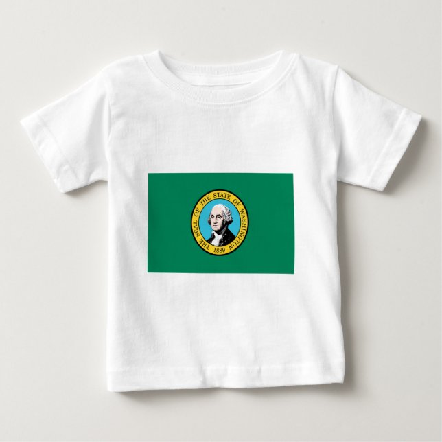 Camiseta Para Bebê Washington (Frente)