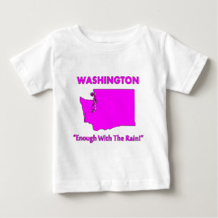 Camiseta Para Bebê Washington - Chega de Chuva