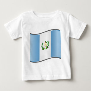 Camiseta Para Bebê Wavy Guatemala Flag