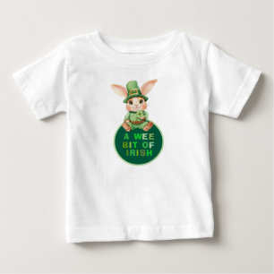 Camiseta Para Bebê Web Bit of Irish com t-Shirt de pão de borbulha