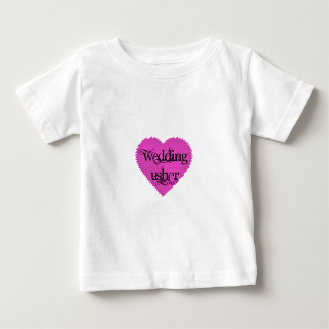 Camiseta Para Bebê Wedding Usher (Frente)