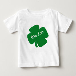 Camiseta Para Bebê Wee Lass Dia de São Patrício