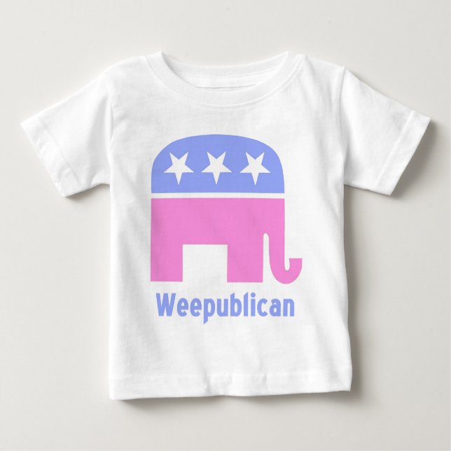 Camiseta Para Bebê weepublican (Frente)