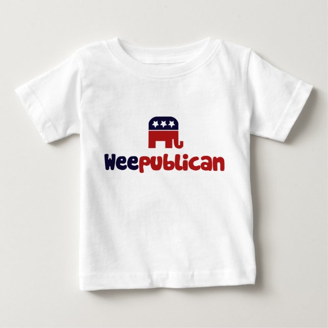 Camiseta Para Bebê Weepublican (Frente)