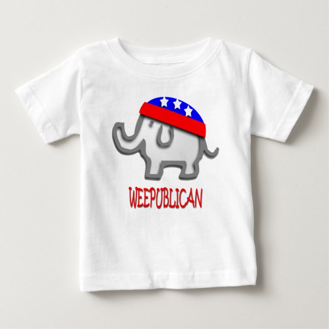Camiseta Para Bebê Weepublican (Frente)