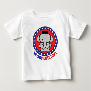 Camiseta Para Bebê WeePublican bonito