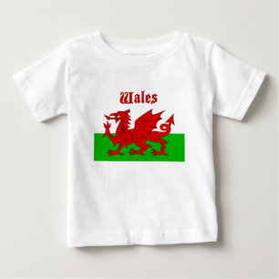 Camiseta Para Bebê Welsh Flag Wales
