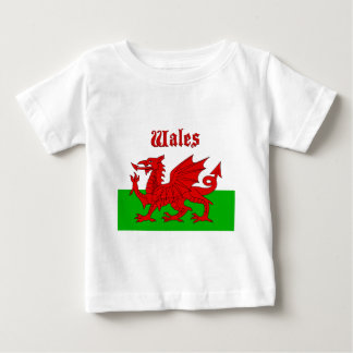 Camiseta Para Bebê Welsh Flag Wales