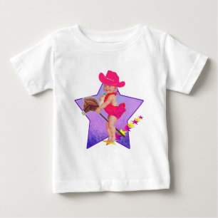 Camiseta Para Bebê Western Baby Cowgirl No Stick Horse
