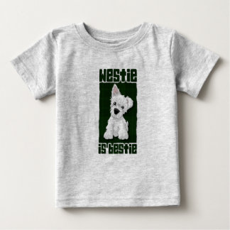 Camiseta Para Bebê Westie é Bestie
