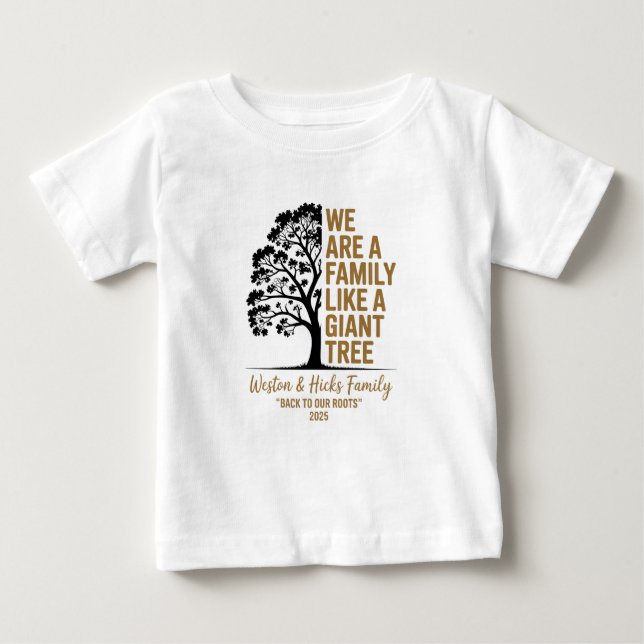 Camiseta Para Bebê Weston & Hicks Family T-Shirt (Frente)