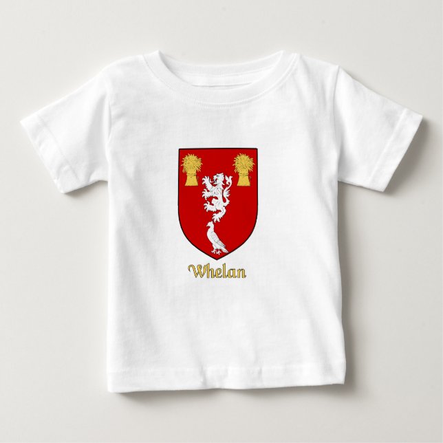 Camiseta Para Bebê Whelan Family Shield (Frente)