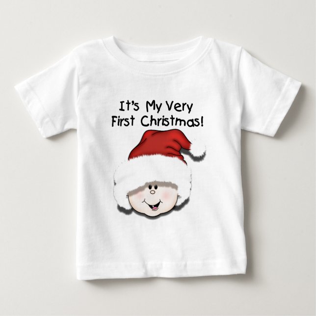 Camiseta Para Bebê White Baby 1rua Natal (Frente)